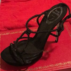 Rene Caovilla Black Heels
